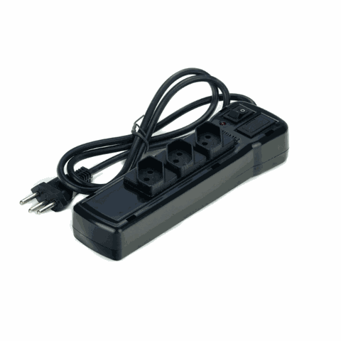 Filtro de Linha Protect Preto 3 Tomadas - Fiolux