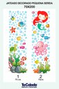 Ver imagem 1 de Adesivo Para Vidro Box Banheiro Jateado Decorado Pequena Sereia Prova D'agua - 1,40 x 2,00m