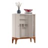 Aparador Bar Buffet Veneza 2 Portas com Adega Interna Off White/matte - 3