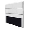 Cabeceira Queen Brick 160 Cm Cama Box Suede Branco - 4