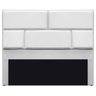 Cabeceira Queen Brick 160 Cm Cama Box Suede Branco - 6