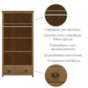 Ver imagem 3 de Armario 2 Pt 1 Gv Madeira Maciça 91 Cm 9103 Freijo Milani Store