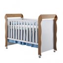 Ver imagem 6 de Quarto de Bebê com Guarda-Roupas 4 Portas, Cômoda Fraldário e Berço Mini Cama Ariel Mirelle Espresso