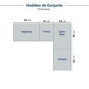 Ver imagem 5 de Guarda Roupa Modulado de Canto Linear 4 Peças 6 Portas Reflectas Orion CabeCasa MadeiraOriginals