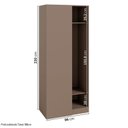 Ver imagem 7 de Guarda Roupa Planejado de Canto Linear 4 Peças 6 Portas Reflectas Orion CabeCasa MadeiraOriginals Marrom/Mocha