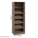 Ver mais imagens de Guarda Roupa Planejado de Canto Linear 4 Peças 6 Portas Reflectas Orion CabeCasa MadeiraOriginals Marrom/Mocha