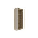 Ver imagem 5 de Cristaleira de Cozinha Me-4189 C/ 2 Portas de Vidro e 3 Prateleiras Preto - Tecno Mobili