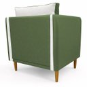 Ver imagem 4 de Kit 2 Poltronas Aviv para Sala Escritório Recepção Linho Premium Easy Clean Corino Premium Luxo