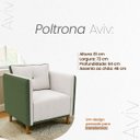 Ver mais imagens de Kit 2 Poltronas Aviv para Sala Escritório Recepção Linho Premium Easy Clean Corino Premium Luxo