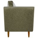 Ver imagem 4 de Kit 2 Poltronas Decorativas para Sala e Recepção Aviv Corino e Linho Premium Cores