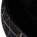 Ver imagem 4 de Cuba Pia Cerâmica Apoio Banheiro Lavabo Redonda 39x39cm Luxo - Preto