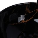 Ver imagem 2 de Cuba Pia Cerâmica Apoio Banheiro Lavabo Redonda 39x39cm Luxo - Preto