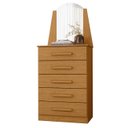 Ver imagem 1 de Cômoda para Quarto com Penteadeira Laris A02 Cinamomo - Mpozenato