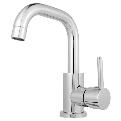 Torneira Monocomando Misturador Tubo 90º Baixa Cromado 1013:Cromado