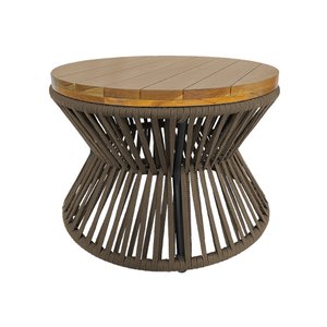 Mesa de Centro Ampulheta Corda Náutica Rami