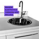 Ver imagem 5 de Cor Prata Cuba de Aço Inox 304 - Tamanho 30x15cm