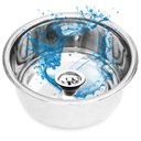 Ver imagem 1 de Cor Prata Cuba de Aço Inox 304 - Tamanho 30x15cm