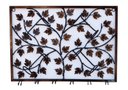 Ver imagem 4 de Adega Decorativa Suporte para Garrafas e Taças de Parede Vinho Ferro Folhas
