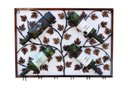 Ver imagem 3 de Adega Decorativa Suporte para Garrafas e Taças de Parede Vinho Ferro Folhas