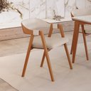 Ver imagem 3 de Kit 8 Cadeiras para Mesa de Jantar Gaia Yescasa Bege