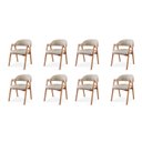 Ver imagem 2 de Kit 8 Cadeiras para Mesa de Jantar Gaia