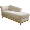 Ver imagem 1 de Diva Recamier Vanessa 140cm Lado Direito Linho Bege - Amarena Móveis