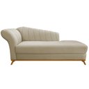 Ver imagem 2 de Diva Recamier Vanessa 140cm Lado Direito Linho Bege - Amarena Móveis