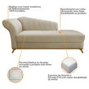 Ver imagem 5 de Diva Recamier Vanessa 140cm Lado Direito Linho Bege - Amarena Móveis