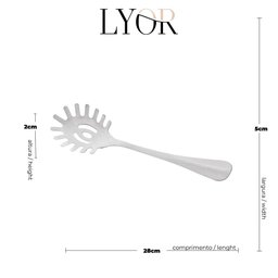 Pegador Aço Inox P/Macarrão Positano 28Cm - 6