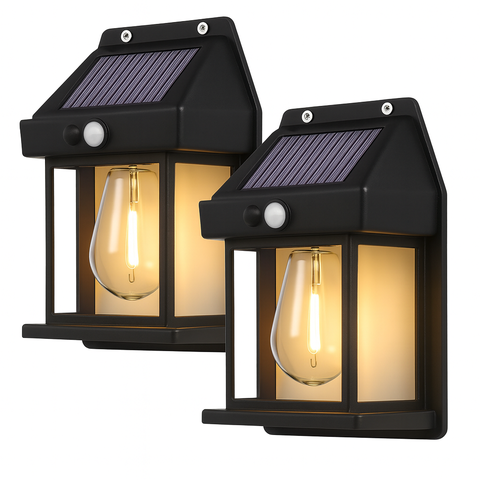 Lâmpada de Parede Solar com Sensor – Energia Zero e Prática