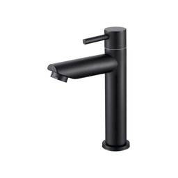 Torneira Banheiro Bica Baixa Metal Inox Mesa Preta Nox18b Doan - 1
