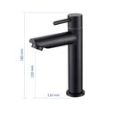 Ver imagem 4 de Torneira Banheiro Bica Baixa Metal Inox Mesa Preta Nox18b Doan