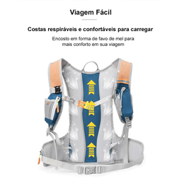 Mochila Caminhada Corrida Ciclismo Leve Camping Pequena 6l - 6
