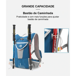Mochila Caminhada Corrida Ciclismo Leve Camping Pequena 6l - 5