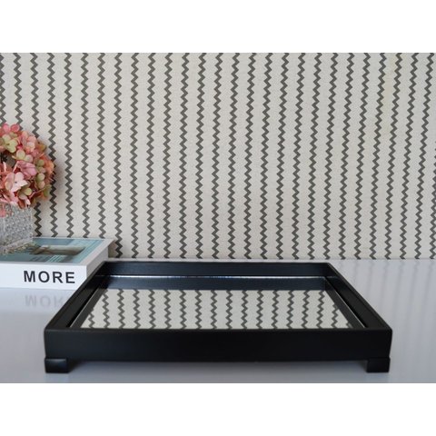 Bandeja Espelho Café Cantina Xicaras Copo Enfeite Cozinha