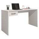 Ver imagem 2 de Mesa para Computador Gávea com Gaveta e Livreiro Office Branco Trama - Móveis Leão