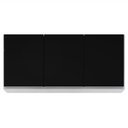 Ver imagem 2 de Armário Aéreo 120cm 3 Portas Virgínia Branco/preto