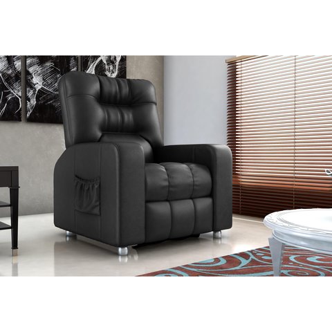 Poltrona Reclínavel Mx7 Azera Corano Preto F281 - Matrix