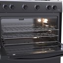 Ver imagem 5 de FOGAO 5 BOCAS VENAX GAUDI GIII PRETO FOSCO GAS GLP