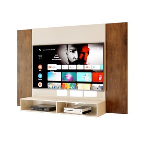 Painel para TV's de 32 a 43'' Polegadas com Nicho-Várias Cores: Off/Nature