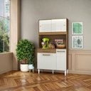 Ver mais imagens de Kit Cozinha Compacta 4 Portas 2004306 91 Cm Atacama Off White Armoveis