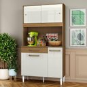 Ver imagem 2 de Kit Cozinha Compacta 4 Portas 2004306 91 Cm Atacama Off White Armoveis