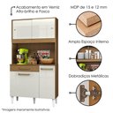 Ver imagem 4 de Kit Cozinha Compacta 4 Portas 2004306 91 Cm Atacama Off White Armoveis