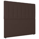 Ver imagem 1 de Cabeceira Cama Box Solteiro Ivana 90cm Sintético Marrom - Desk Design