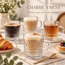 Ver imagem 5 de Jogo 6 Canecas Pixel em Cristal Transparente 230ml