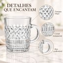 Ver imagem 3 de Jogo 6 Canecas Pixel em Cristal Transparente 230ml