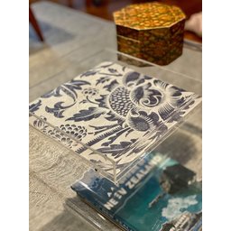 Moldura De Acrílico Decoração Para Parede E Mesa 25x25x4cm Cor:cristal - 6