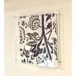Moldura De Acrílico Decoração Para Parede E Mesa 25x25x4cm Cor:cristal - 8
