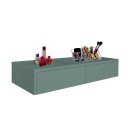 Ver imagem 3 de Penteadeira Aparador Suspenso para Maquiagem Quarto Verde Laca