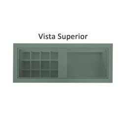 Penteadeira Aparador Suspenso para Maquiagem Quarto Verde Laca - 6